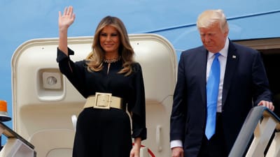 Donald Trump e Melania já estão na Arábia Saudita - TVI