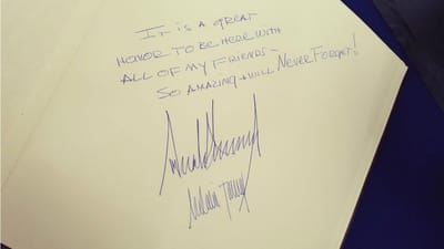 A mensagem polémica que Trump deixou num memorial do Holocausto - TVI