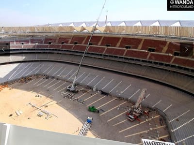 FOTO: novo estádio do Atl. Madrid está assim a semanas da inauguração - TVI