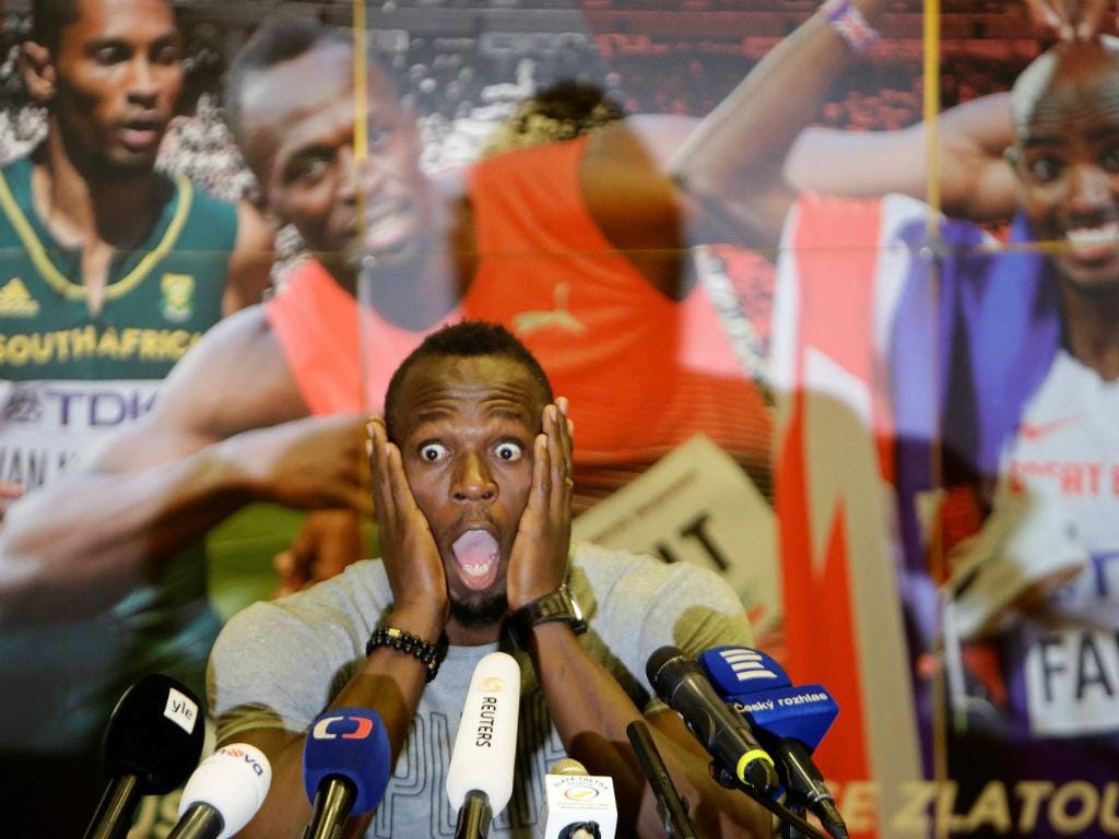 Bolt a ser Bolt antes do meeting de Ostrava