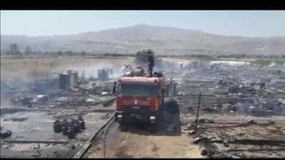 Incêndio destrói campo de refugiados no Líbano - TVI