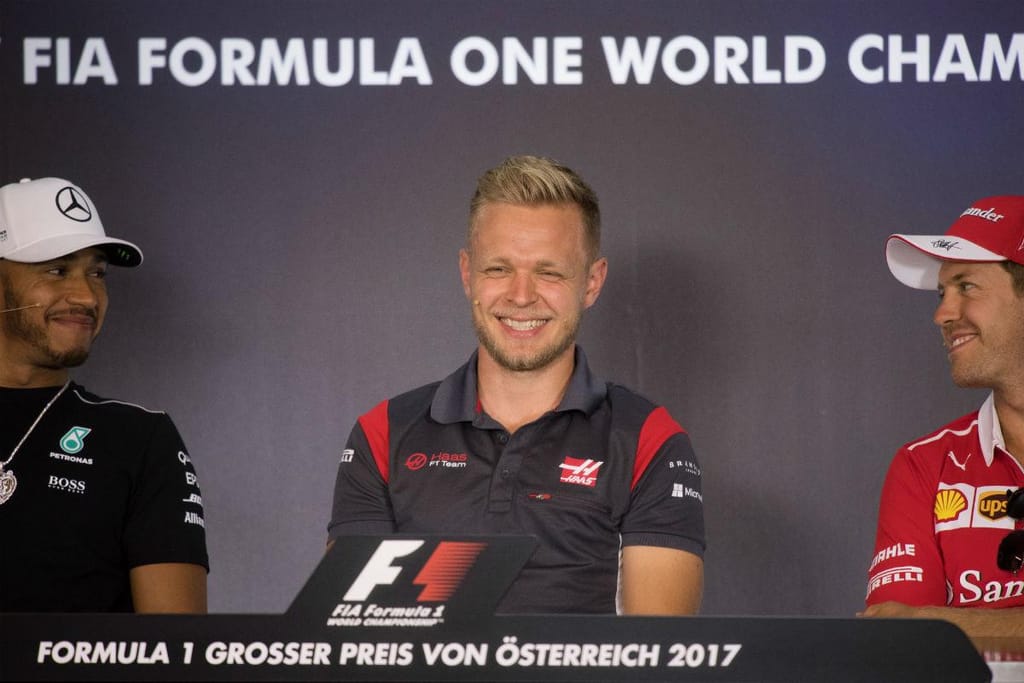Hamilton, Magnussen e Vettel