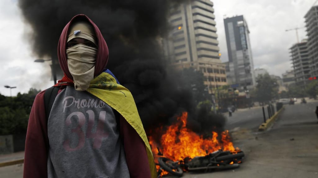Venezuela - confrontos em Caracas