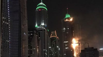 Dubai: controlado o incêndio torre residencial de 86 andares - TVI