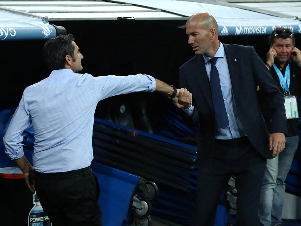 Ernesto Valverde e Zidane (Reuters)