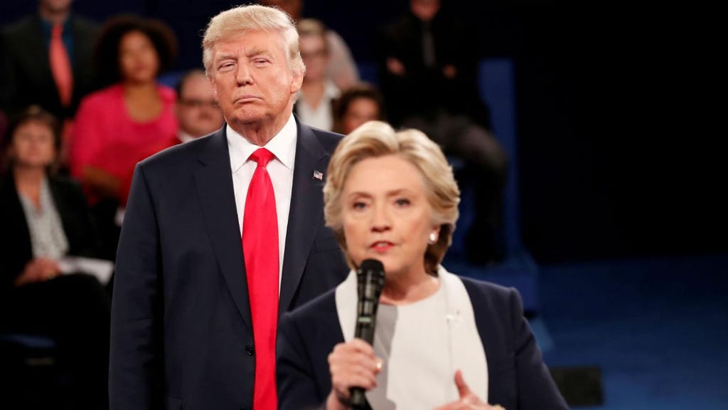 Debate entre Donald Trump e Hillary Clinton
