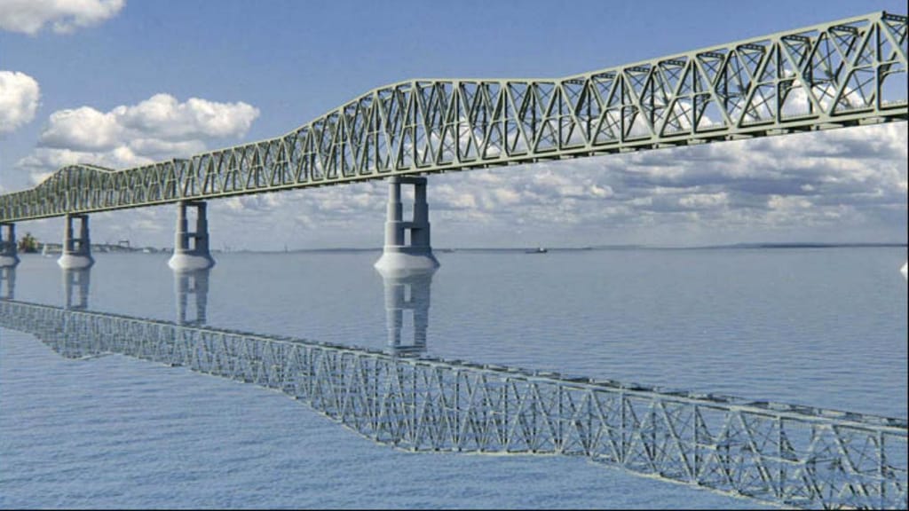 Projeto da futura ponte 