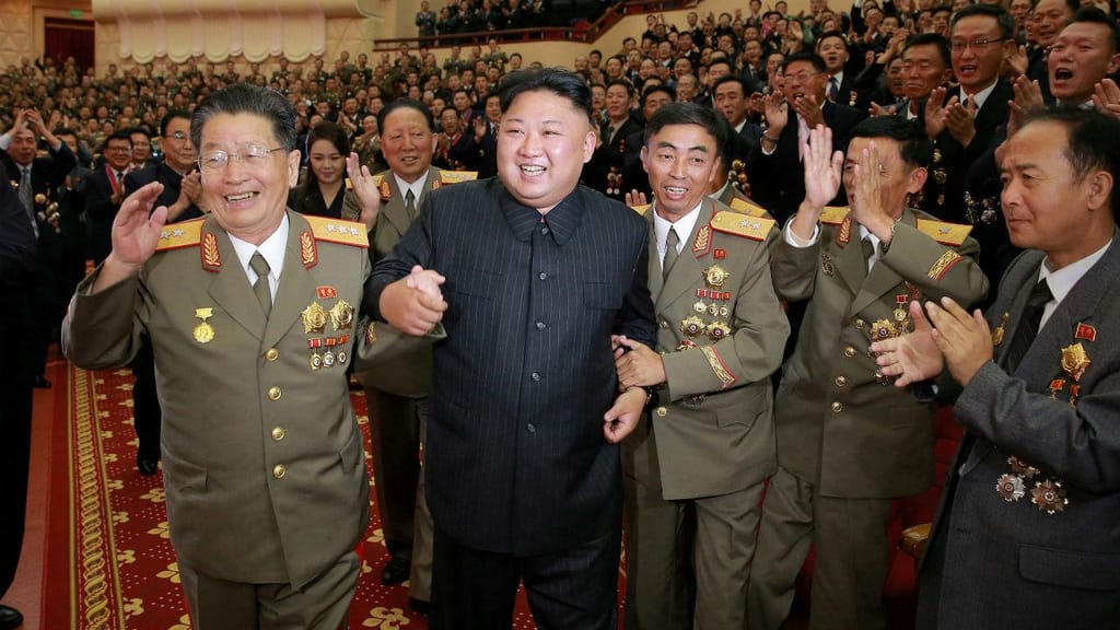 Kim Jong-Un nas comemorações 
