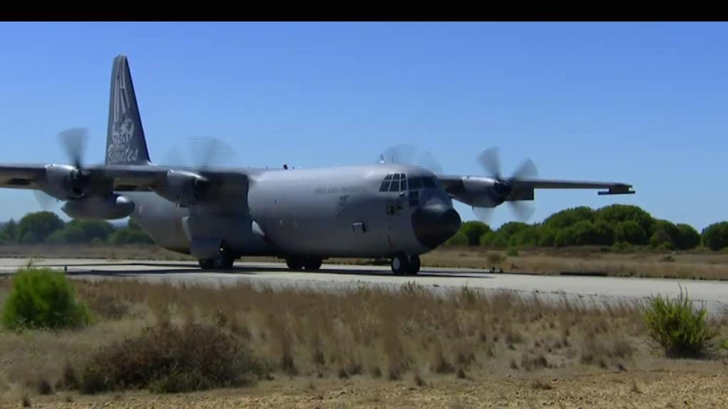 Avião C-130 enviado para resgatar portugueses nas Caraíbas