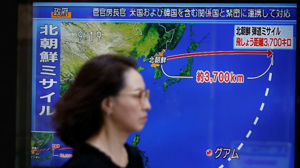 Coreia do Norte lança míssil que sobrevoa Japão