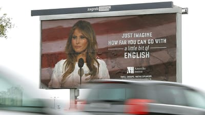 Escola usa Melania Trump para vender cursos de inglês - TVI