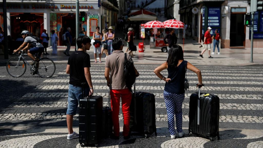 Turistas em Lisboa