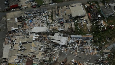 Imagens aéreas mostram o cenário devastador em Porto Rico - TVI