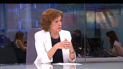 Ferreira Leite critica "aposta cega" do Governo e aumento da derrama para as grandes empresas - TVI