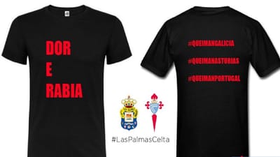FOTO: Celta dedica triunfo frente ao Las Palmas às vítimas dos incêndios - TVI