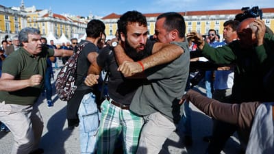 Confrontos na manifestação em Lisboa - TVI