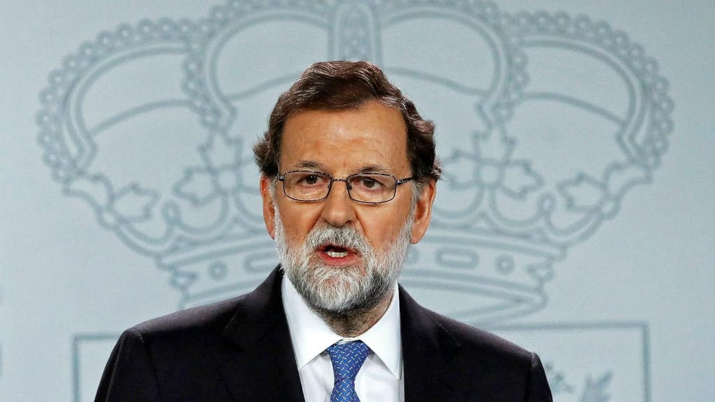 Mariano Rajoy em declaração ao país