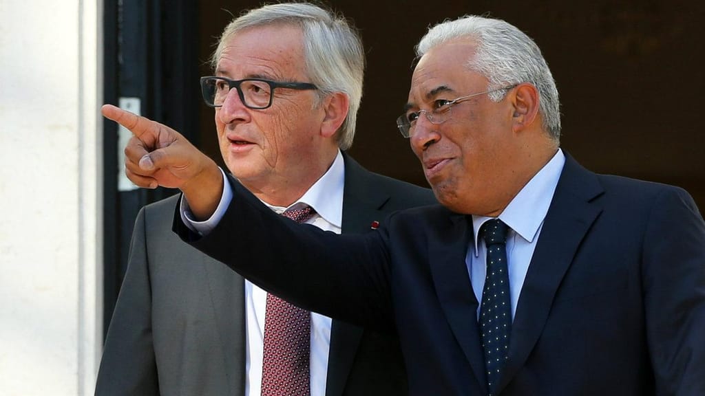 Jean-Claude Juncker em Portugal esteve reunido com Marcelo Rebelo de Sousa e António Costa