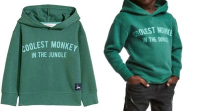 H&M veste camisola com palavra "macaco" a menino negro - TVI