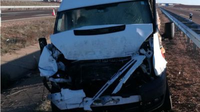 Um morto e sete feridos em acidente com carrinha portuguesa em Salamanca - TVI