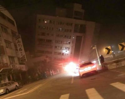 Brutal sismo atinge Taiwan e destrói parcialmente hotel - TVI