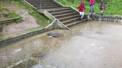 Chuva forte levou ao encerramento de escola de Sintra - TVI