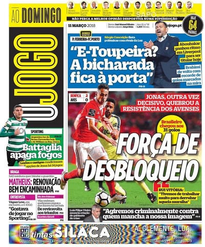 Quiosque: Benfica de garras e Vágner Love sobre o Sporting - TVI