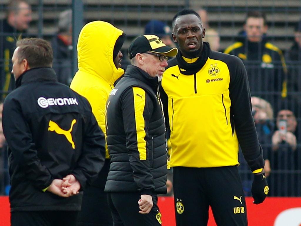 Bolt treina com Borussia Dortmund