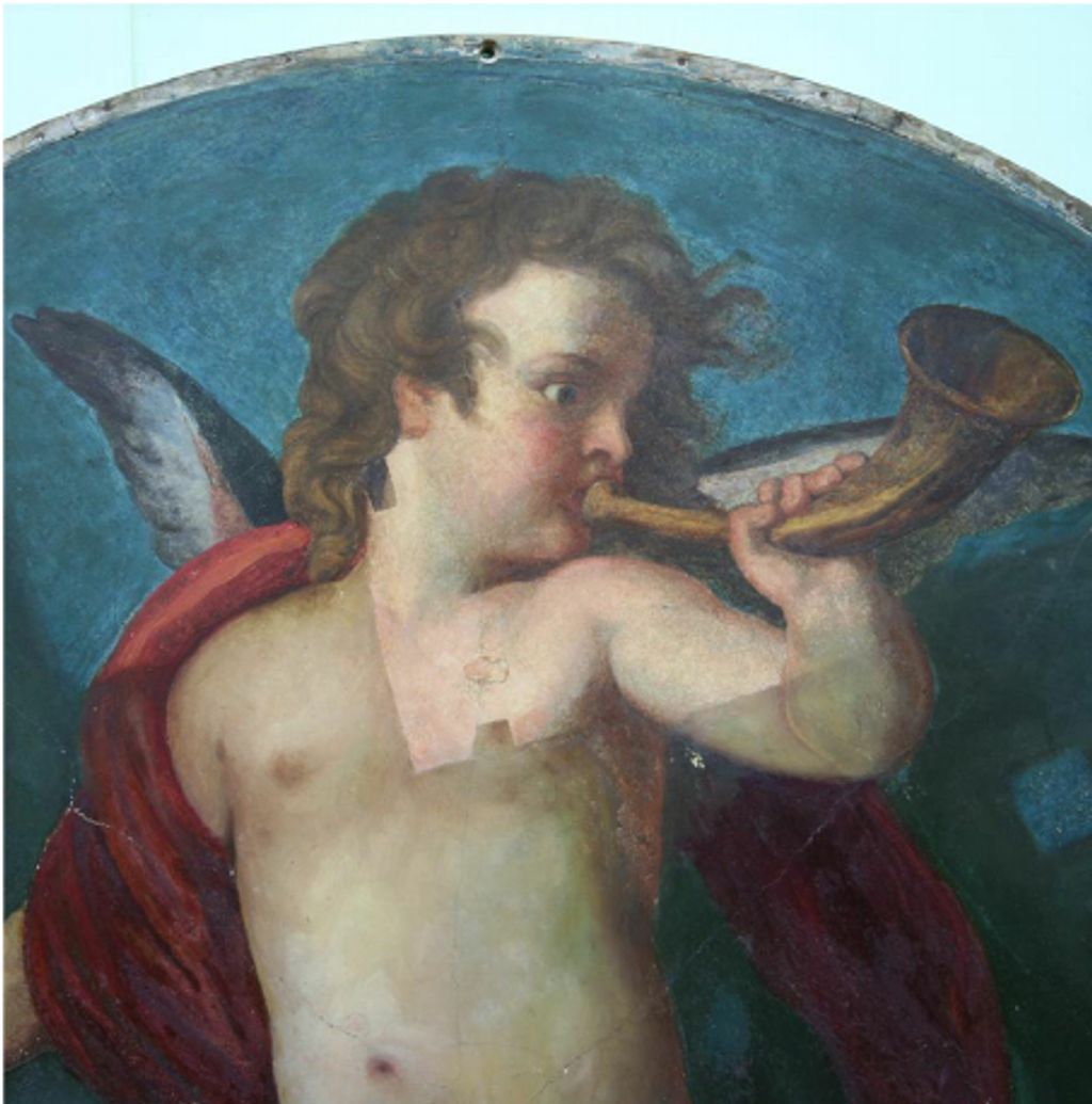 Trumpeting Putto, de Gustav Klimt