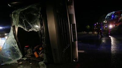 Nisa: motorista do autocarro continua internado "por precaução física e psicológica" - TVI