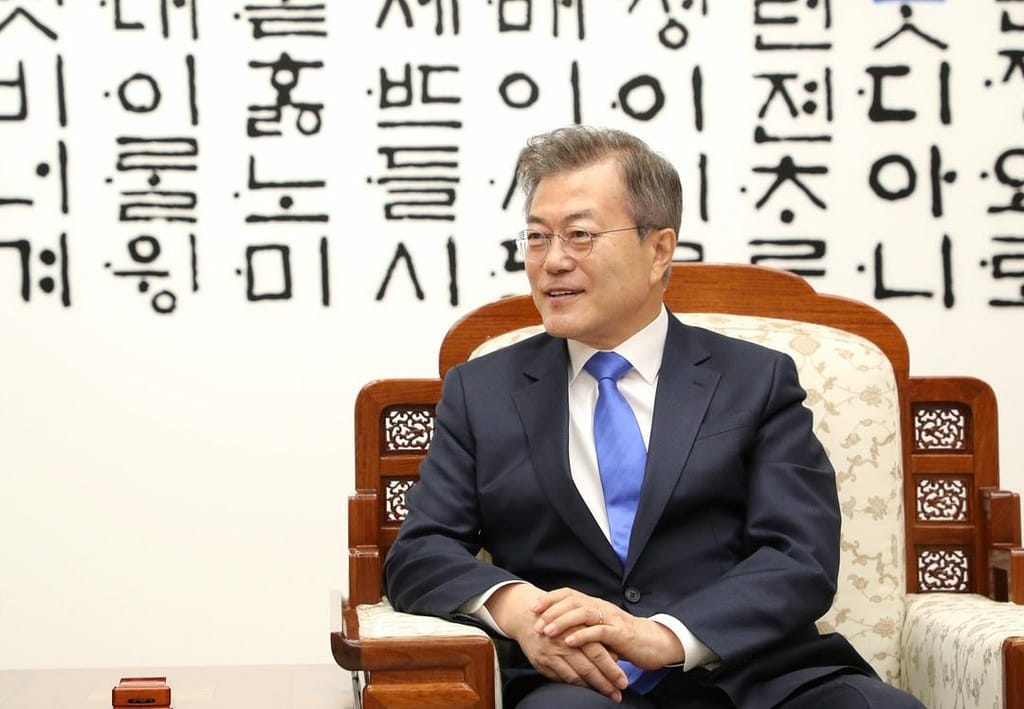 Cimeira entre os líderes das Coreias na Zona Desmilitarizada perto de Panmunjom, na Coreia do Sul