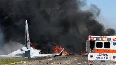 Nove mortos em queda de avião militar nos Estados Unidos - TVI