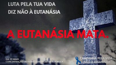 Cartaz do CDS-PP de Almada sobre eutanásia gera polémica - TVI