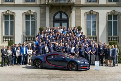 Bugatti Chiron número 100 já está entregue - TVI