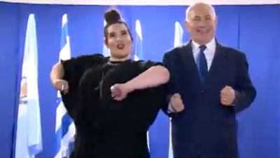 Primeiro-Ministro israelita faz a "dança da galinha" de Netta - TVI