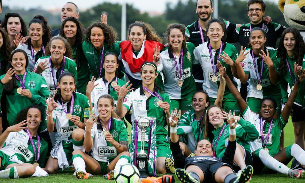 Sporting voltou a vencer a Taça de Portugal no futebol feminino