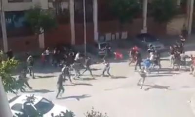 VÍDEO: confrontos de rua entre adeptos de Sp. Braga e Benfica - TVI