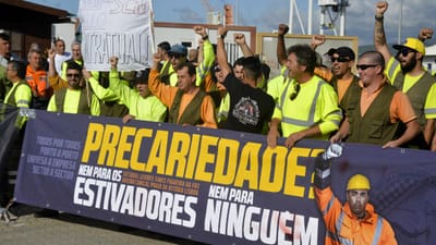 Estivadores dizem que objetivos da greve do porto de Setúbal foram alcançados - TVI