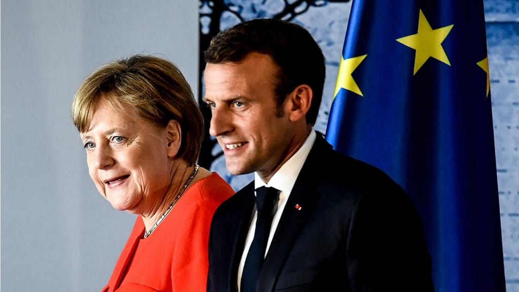 Angela Merkel e Emmanuel Macron