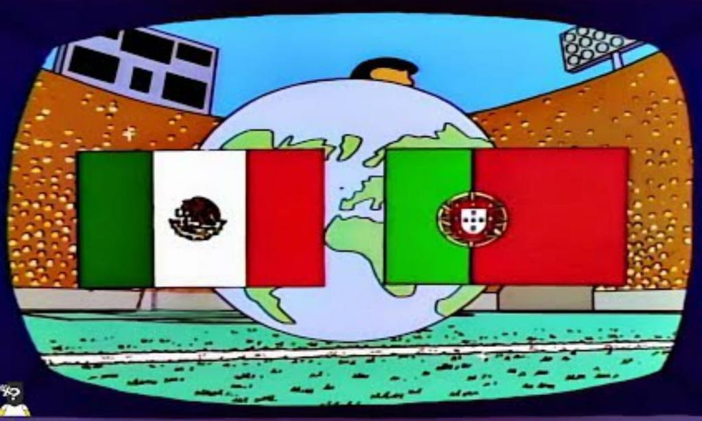 México Portugal n'Os Simpsons