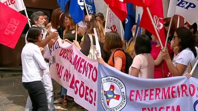 Enfermeiros: "Inqualificável" Governo adiar reunião para depois da greve - TVI
