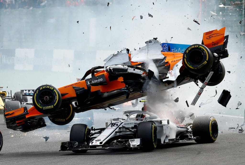 Fernando Alonso e Charles Leclerc (Reuters)