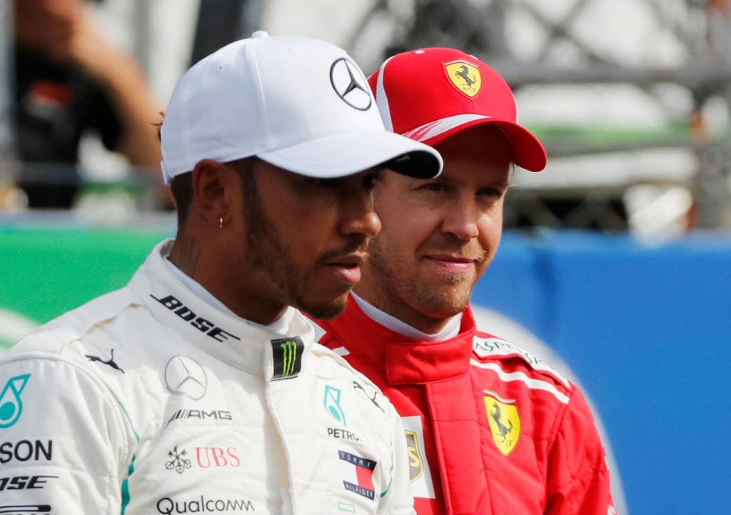 Lewis hamilton e Sebastian Vettel (Reuters)