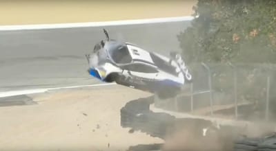 Vídeo: Lamborghini de Sheena Monk vai em frente na curva, bate e voa para trás - TVI
