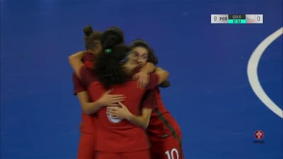 Futsal: seleção feminina goleia República Checa por 12-0 - TVI