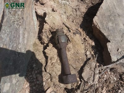 Engenho explosivo encontrado em descampado em Mogadouro - TVI