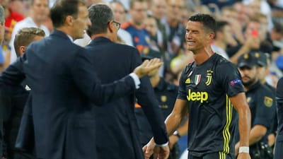Liga dos Campeões: noite de lágrimas para Ronaldo, ovação para Sanches - TVI