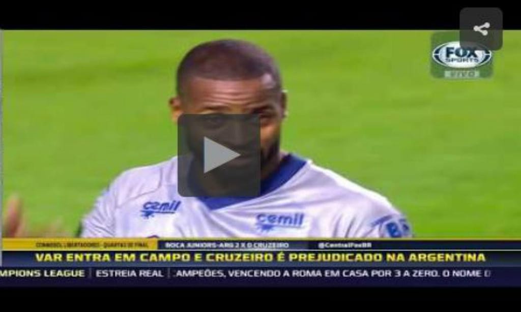 Expulsão no Boca Juniors-Cruzeiro (youtube)