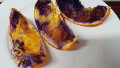 O mistério da laranja fresca que ficou roxa depois de ser cortada - TVI