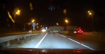 Motorista de camião provoca acidente aparatoso - TVI